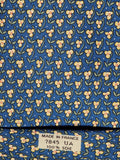 007845 Hermès tie blue florwera 7845 UA