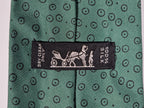 Hermès silk tie grean spoted pattern 7847 FA