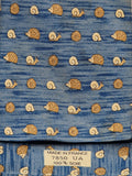 007850 Hermès tie blue Snail and hedgehog whimsical pattern 7850 UA