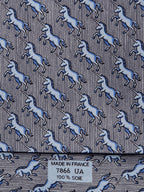 Hermès silk tie grey unicon pattern Hermès 7866 UA tie grey
