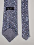 Hermès silk tie grey unicon pattern Hermès 7866 UA tie grey