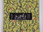 007886 Hermès tie green crayon pattern 7886 MA