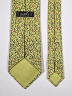 007886 Hermès tie green crayon pattern 7886 MA