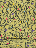 007886 Hermès tie green crayon pattern 7886 MA