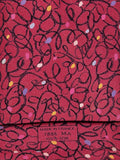 007886 Hermès tie red crayon pattern 7886 MA