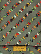 007887 Hermès tie green sushi pattern 7887 MA