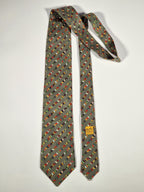 007887 Hermès tie green sushi pattern 7887 MA