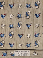 Hermès 7890 MA Tie with eastern bunnies and chickens.