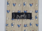 Hermès 7890 MA Tie with eastern bunnies and chickens.