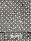 Hermés 7901 MA Tie, easter theme with chickens and eggs.