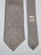 Hermés 7901 MA Tie, easter theme with chickens and eggs.