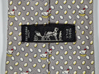 Hermés 7901 MA Tie, easter theme with chickens and eggs.