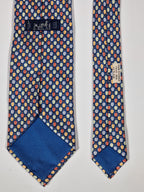007910 Hermès tie blue hot air balloons pattern 7910 MA