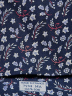 007934 Hermès tie blue wine grape pattern 7934 MA