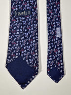 007934 Hermès tie blue wine grape pattern 7934 MA