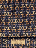 Hermès silk tie black H pattern Hermès 7986 EA