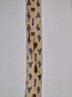 Hermès silk tie beige Hedgehog ad catus whimsical pattern 7988 EA