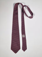 000865 Hermès tie blue equestrian 865 PA