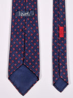 Hermès vintage silk tie blue knots Hermès 966 HA