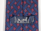 Hermès vintage silk tie blue knots Hermès 966 HA