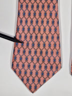000968 Hermès tie pink rope pattern 968 SA