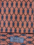 000968 Hermès tie pink rope pattern 968 SA