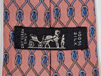 000968 Hermès tie pink rope pattern 968 SA