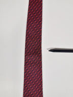 000973 Hermès tie blue equestrian pattern 973 SA