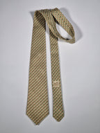 000982 Hermès tie green golf pattern 982 SA