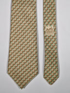 000982 Hermès tie green golf pattern 982 SA
