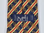 000984 Hermès tie blue equestrian pattern 984 SA