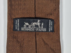 Hermés Brown Faconnee H Tie