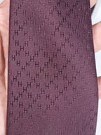 Hermès silk tie burgundy Faconnee New H