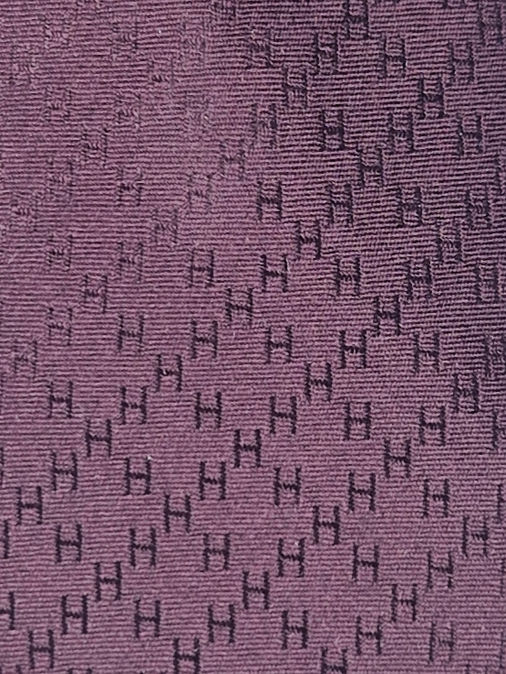 Hermès silk tie burgundy Faconnee New H