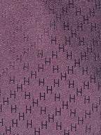 Hermès silk tie burgundy Faconnee New H
