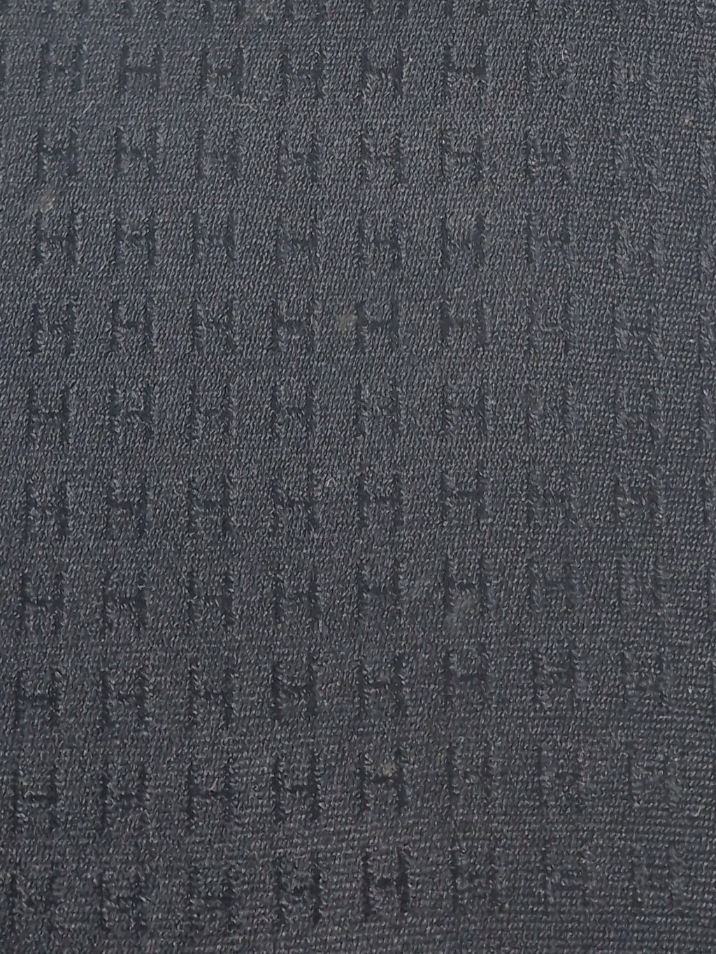 Hermés Black Faconnee H Tie