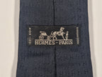 Hermés Black Faconnee H Tie
