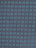 Hermés Blue metallic Faconnee H Tie