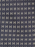 Hermés Grey metallic Faconnee H Tie