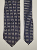 Hermés Grey metallic Faconnee H Tie