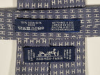 Hermés Grey metallic Faconnee H Tie