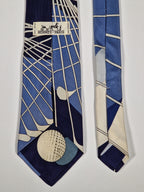 Vintage Hermès silk tie Golf pattern No Code