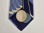Vintage Hermès silk tie Golf pattern No Code