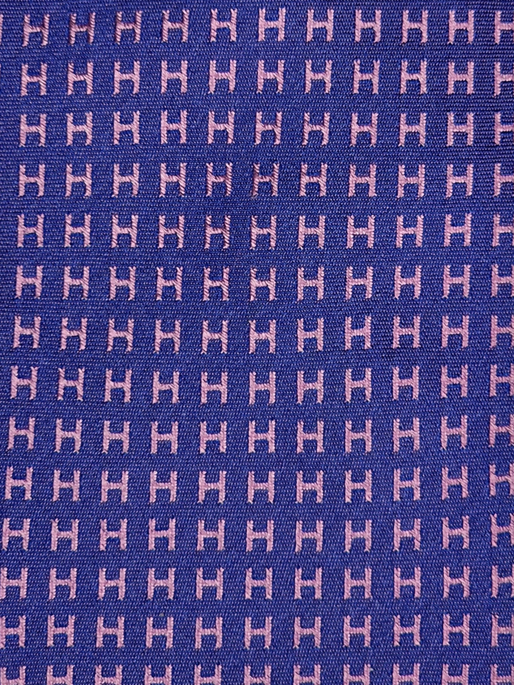 Hermès silk tie purple and pink jaquard Facconee No Code
