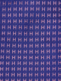Hermès silk tie purple and pink jaquard Facconee No Code