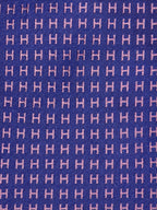 Hermès silk tie purple and pink jaquard Facconee No Code