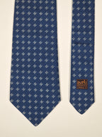 No Code Hermès tie blu H pattern No Code