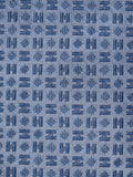 Hermès jaquard silk tie blue H pattern No Code