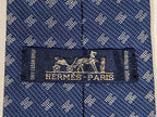 No Code Hermès tie blu H pattern No Code