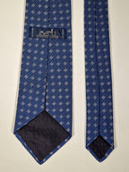 No Code Hermès tie blu H pattern No Code